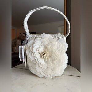 Made in India Beaded Sequined Floral Handbag